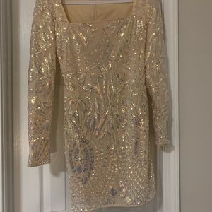Sequin dress.